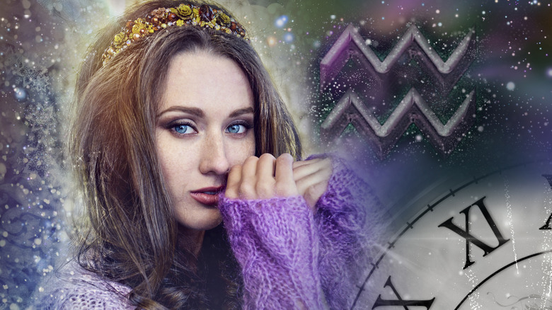 Aquarius sign and woman