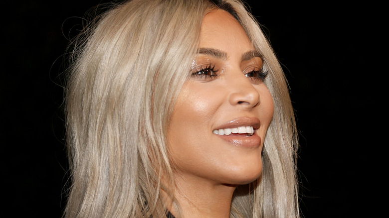 kim kardashian smiling