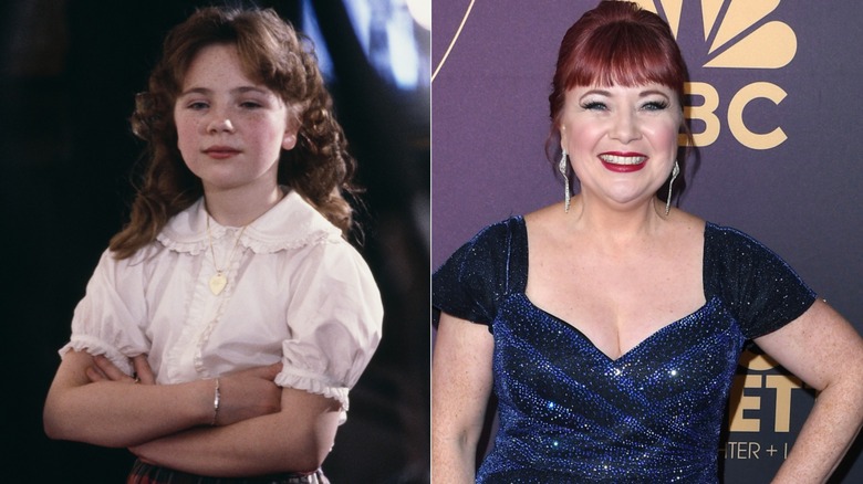Aileen Quinn in 1983 and 2023