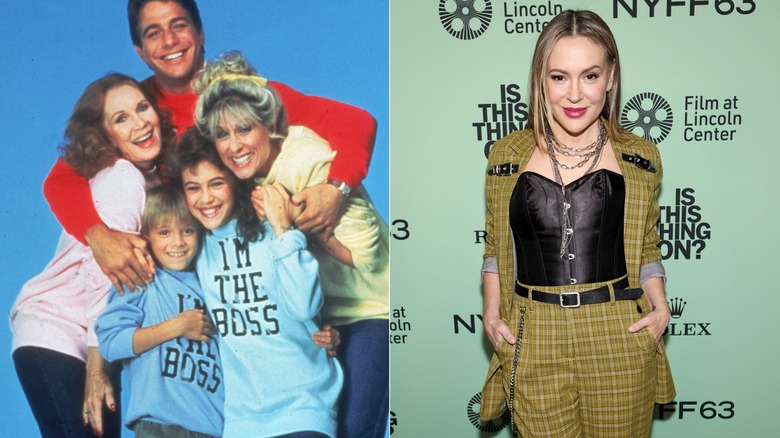 Alyssa Milano in the '80s and 2025