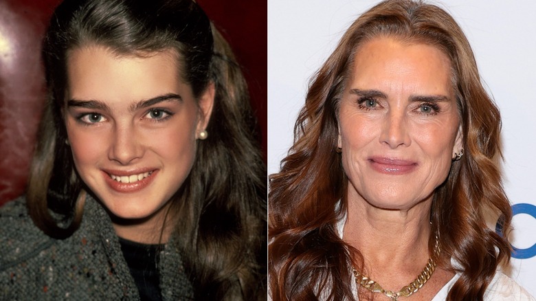 Brooke Shields in the '80s and 2025