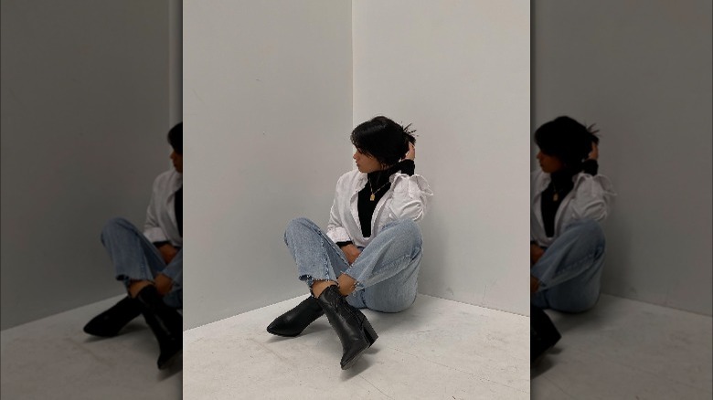 wearing jeans with ankle boots