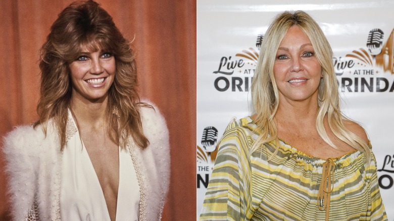 Heather Locklear in 1984 and 2021.
