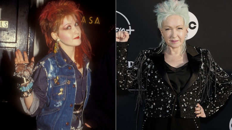 Cyndi Lauper in 1984 and 2025