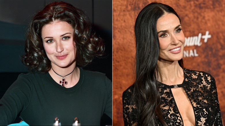 Demi Moore in 1993 and 2025