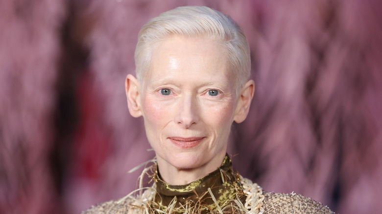 Tilda Swinton at the Chanel Haute Couture spring/summer show during Paris Fashion Week in January 2026
