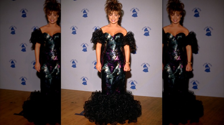 Paula Abdul at the 31st annual Grammy Awards in Beverly Hills in February 1989