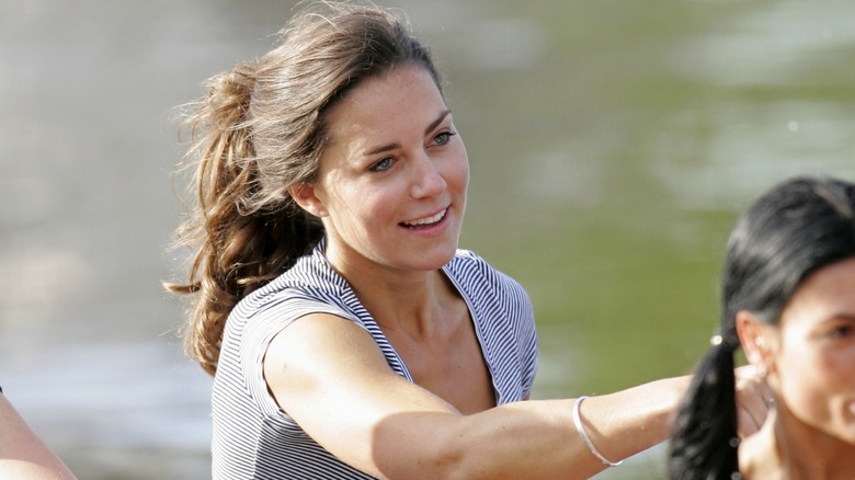 Kate Middleton rowing in 2007