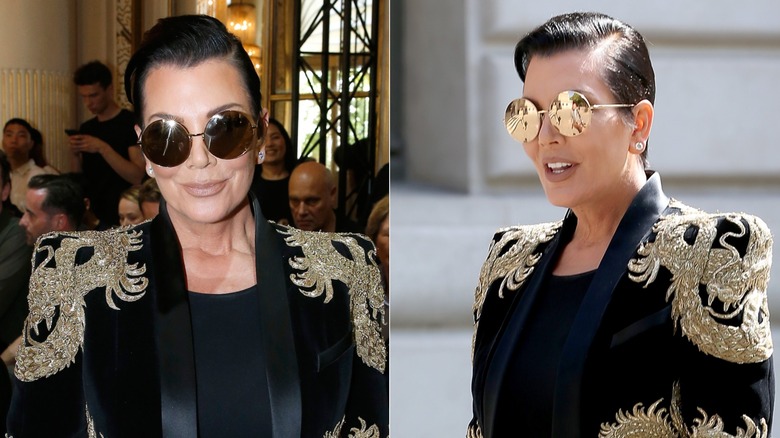 Kris Jenner with slick hair in 2015