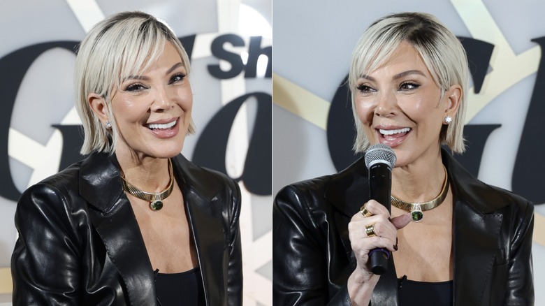 Kris Jenner with a blond bob in 2025