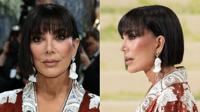 Kris Jenner with a bob and bangs in 2026