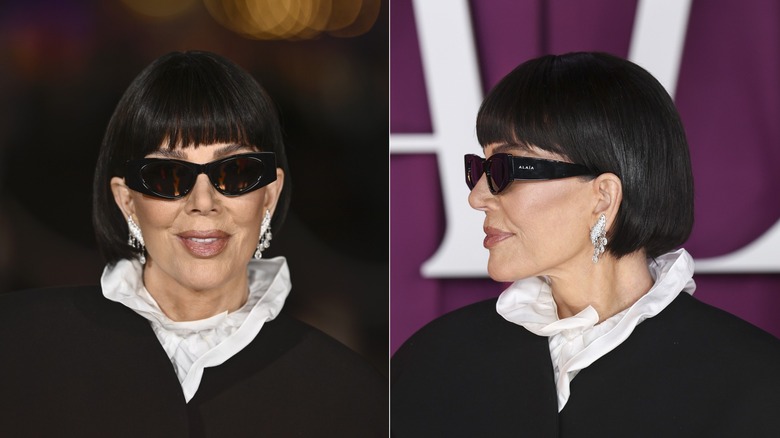 Kris Jenner with bangs and a bob in 2025