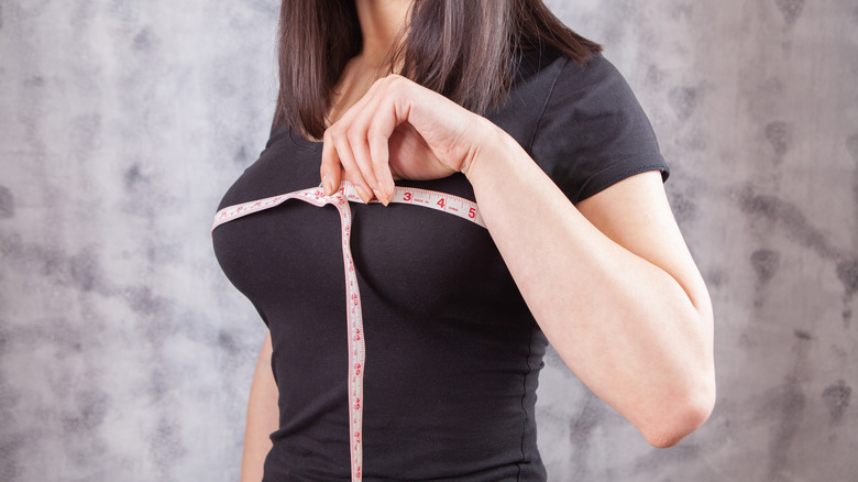 taking bust measurement