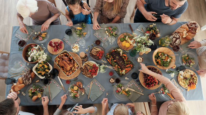 holiday family dinner