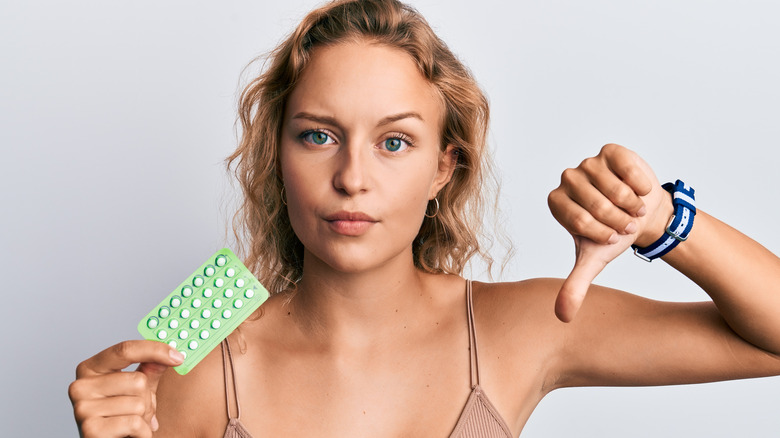 woman with birth control