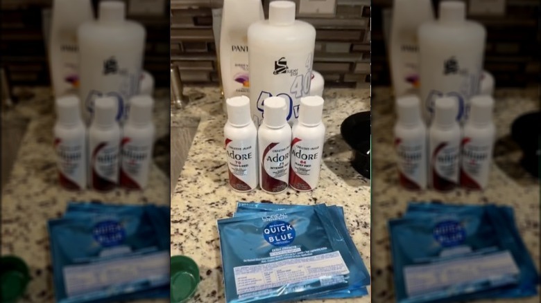 Hair bleaching materials