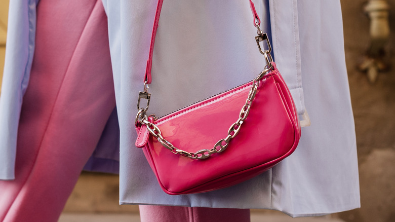 patent leather handbag