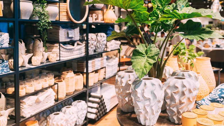 inside home decor store