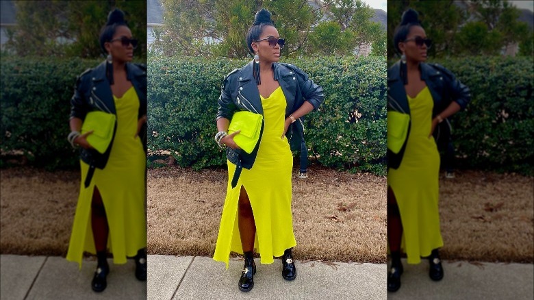 Rhiannon Brailsford's slip dress