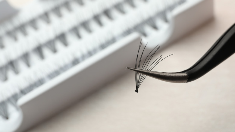 An individual fake eyelash