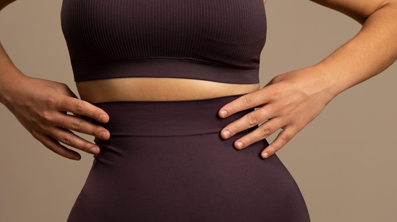 woman wearing high-waist shapewear