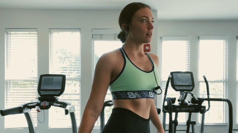 Allie Bennett in a gym