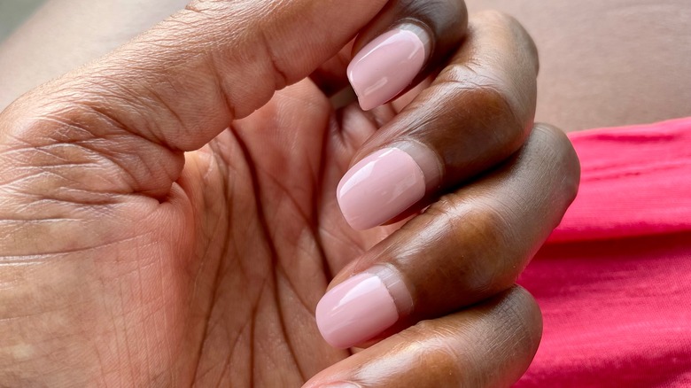 Grown out gel manicure