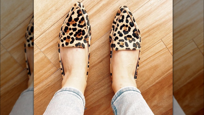 Trendy shoes with jeans