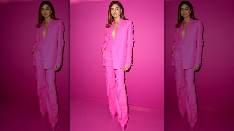 Zendaya attends the Valentino womenswear fall/winter 2022/2023 show in March 2022 during Paris Fashion Week