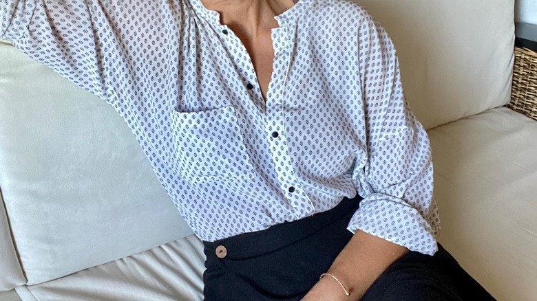 Blouse and skirt outfit