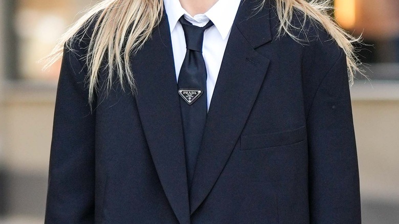 Prada necktie outfit