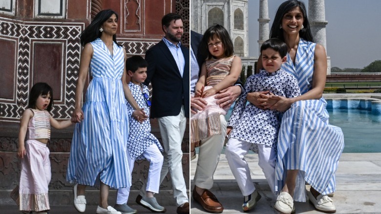 JD and Usha Vance in India with their children