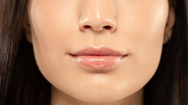 woman with highlighted cupid's bow