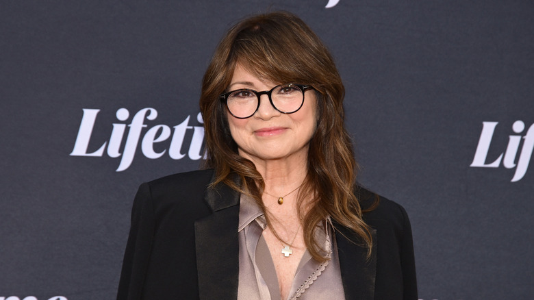 Valerie Bertinelli smiling while being photographed at the FYC screening of Lifetime's "Love, Again"