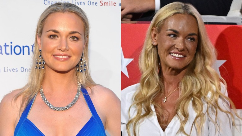 Vanessa Trump in 2010 and 2024