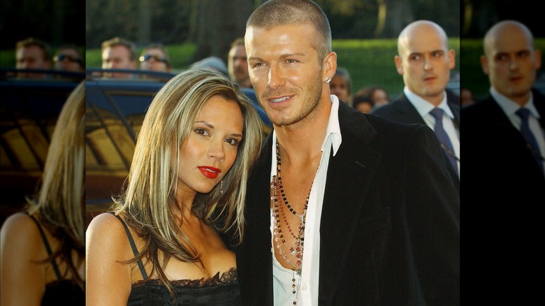 Victoria Beckham in 2004 with blond streaks