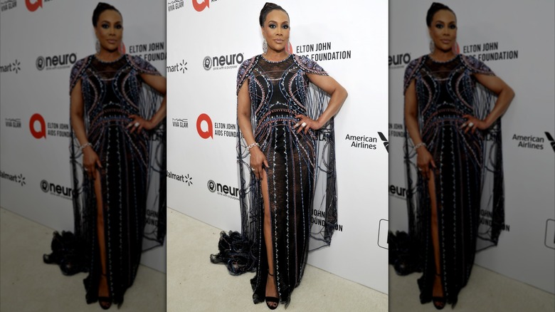 Vivica A. Fox at The Elton John AIDS Foundation's Academy Awards viewing party in February 2020 in Hollywood