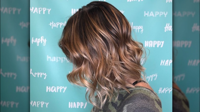 Golden mushroom colored hair