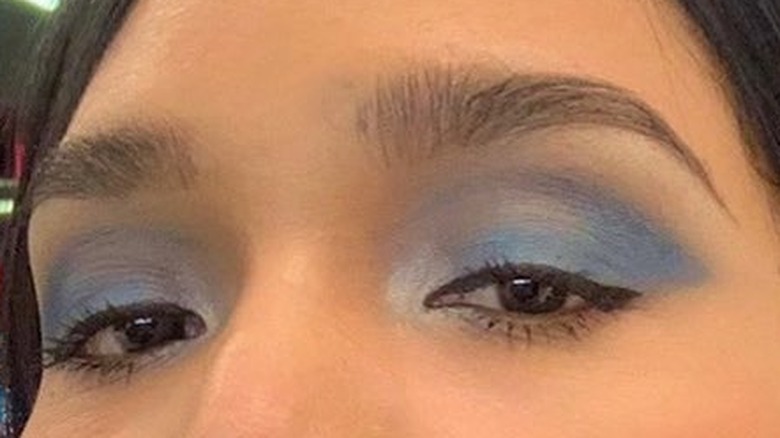 Denim blue eyeshadow
