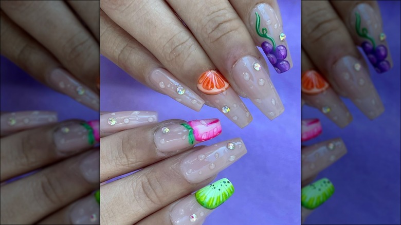 fruity fingernails