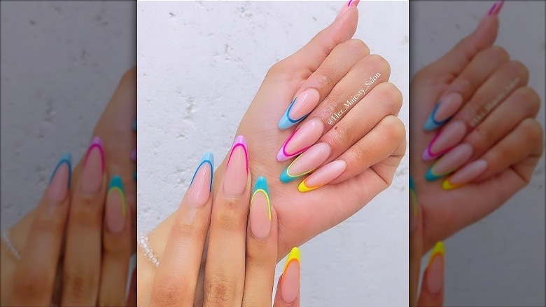 Dopamine color nails