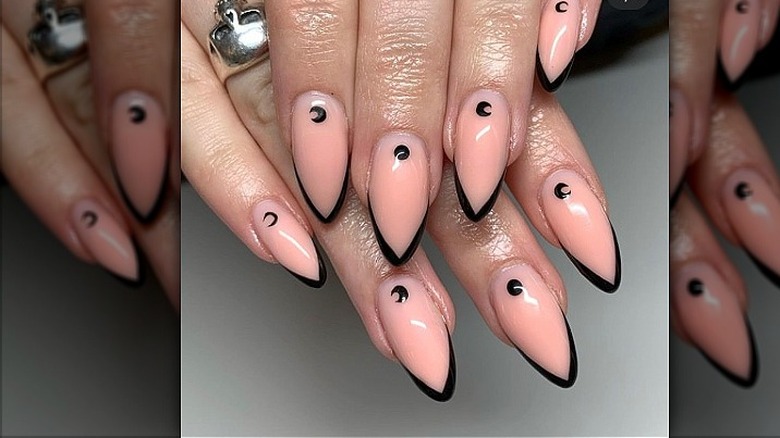 Moon phase French nails