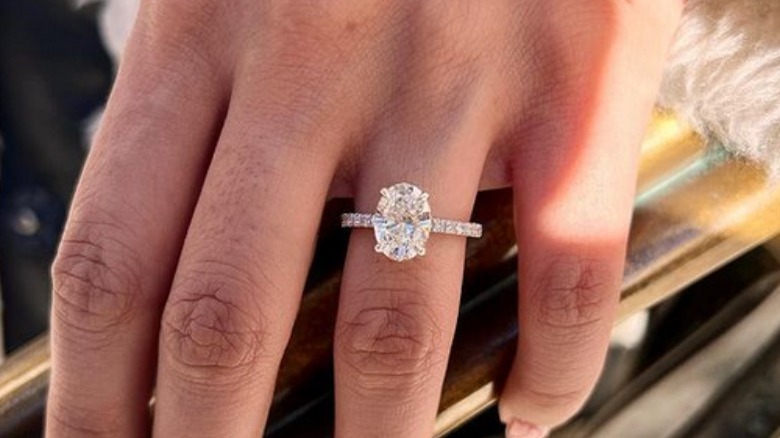 Lab-grown diamond ring 