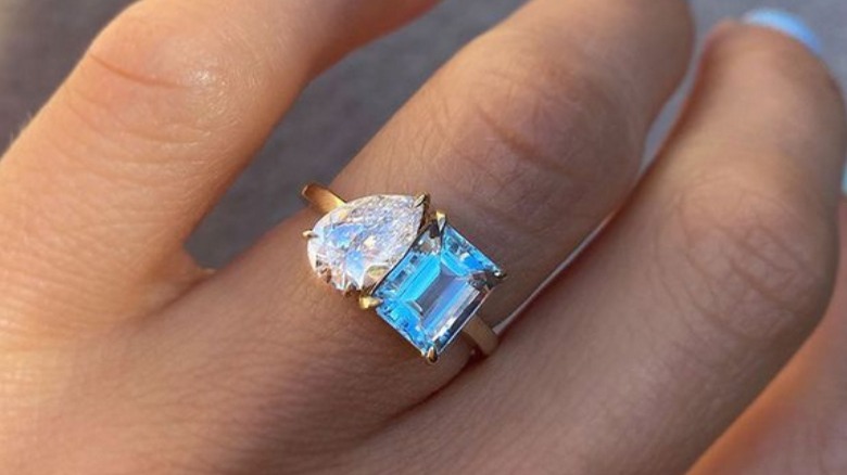 Toi et moi engagement ring 