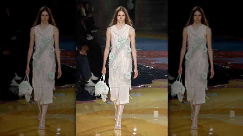 model at Bottega Veneta 2023