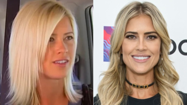 Christina Haack in before and after photos showing changes to her nose, chin, and lips