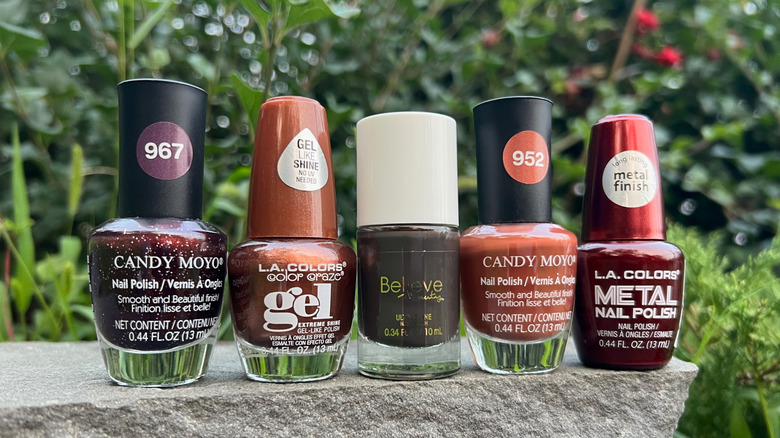 Dollar store nail polishes for fall 2025