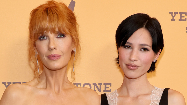 Kelly Reilly and Kelsey Asbille posing together on a 