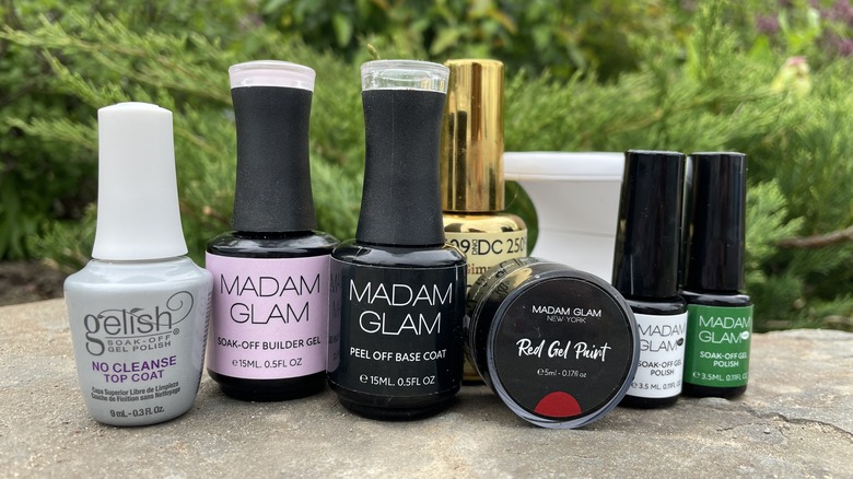 Nail supplies for French manicure