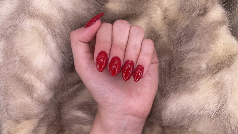 OPI nail polish in the shade Rebel with a Clause